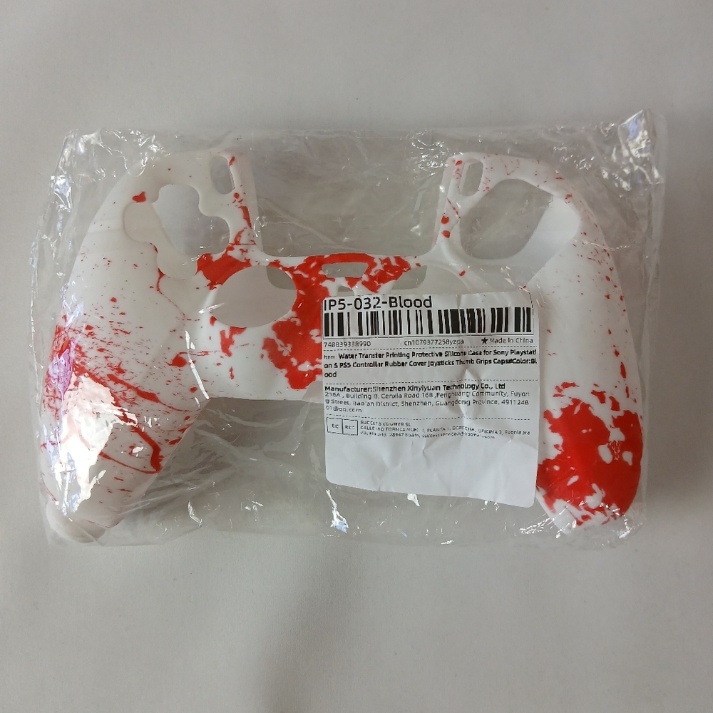 New Splatter Print Playstation 5 Controller Cover Case